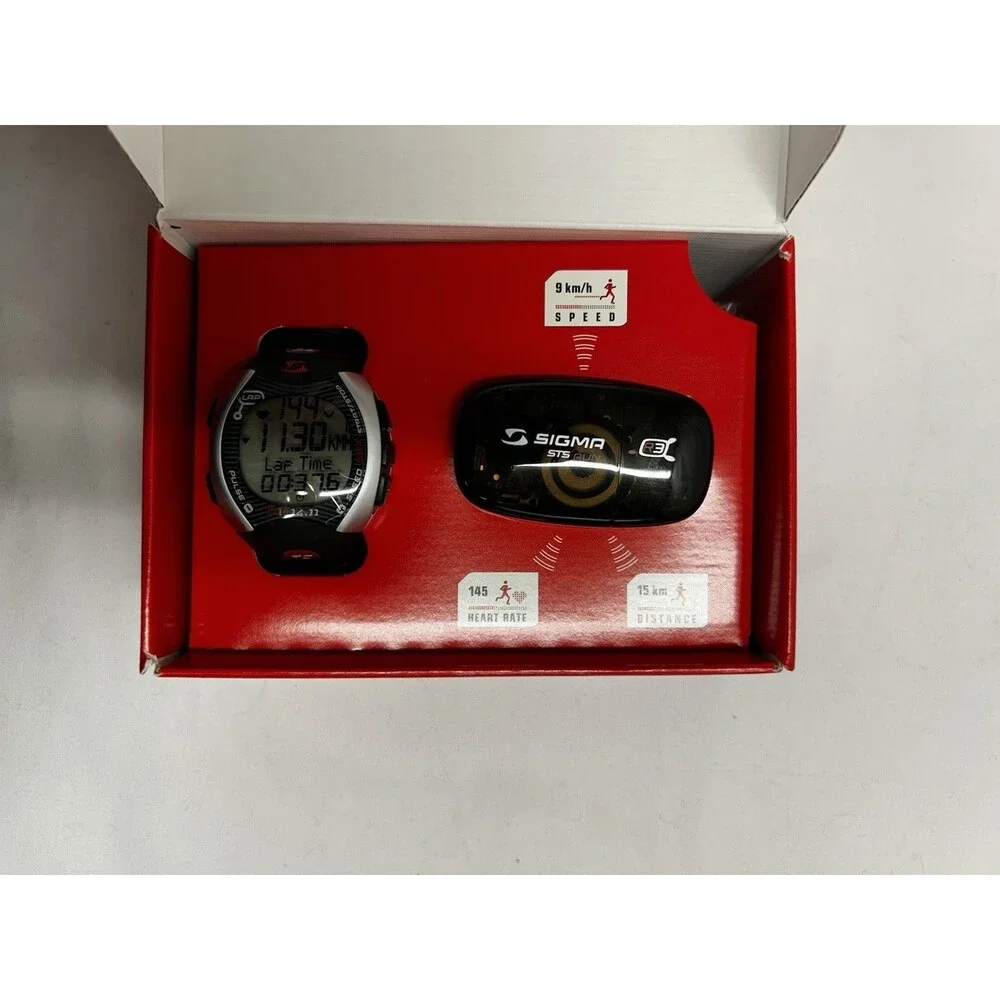 Sigma RC 14.11 Running Computer Kit Grey Tracks Avg Speed, Heart Rate +More NIB